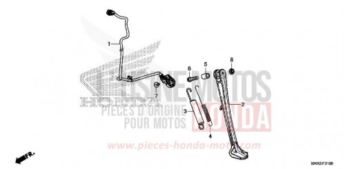BEQUILLE LATERALE CRF1000D2K de 2019